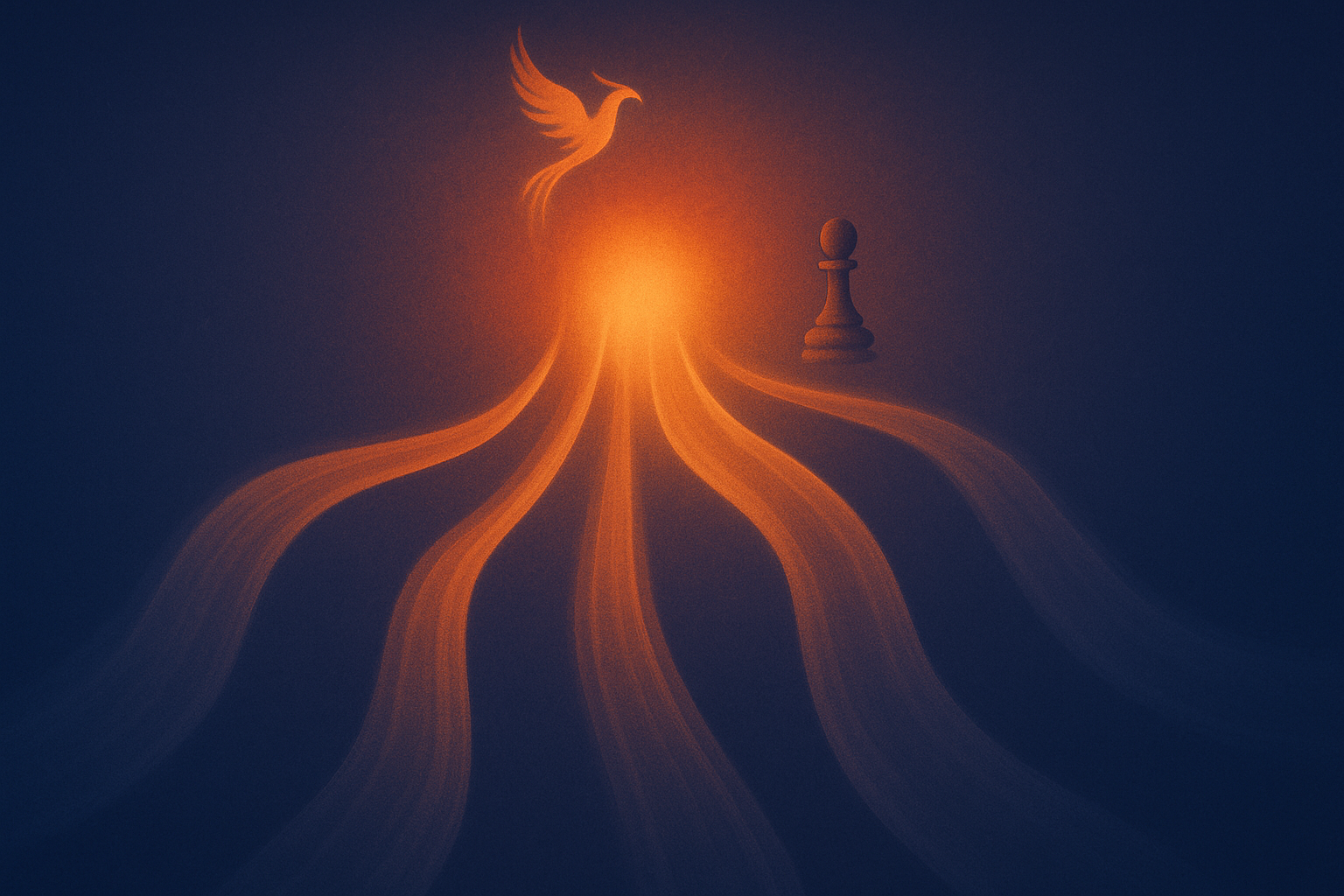 Five intersecting paths flowing into a radiant center, symbolizing harmony between Buddhist, Daoist, Ifá, Qur'anic, and Biblical views of destiny.