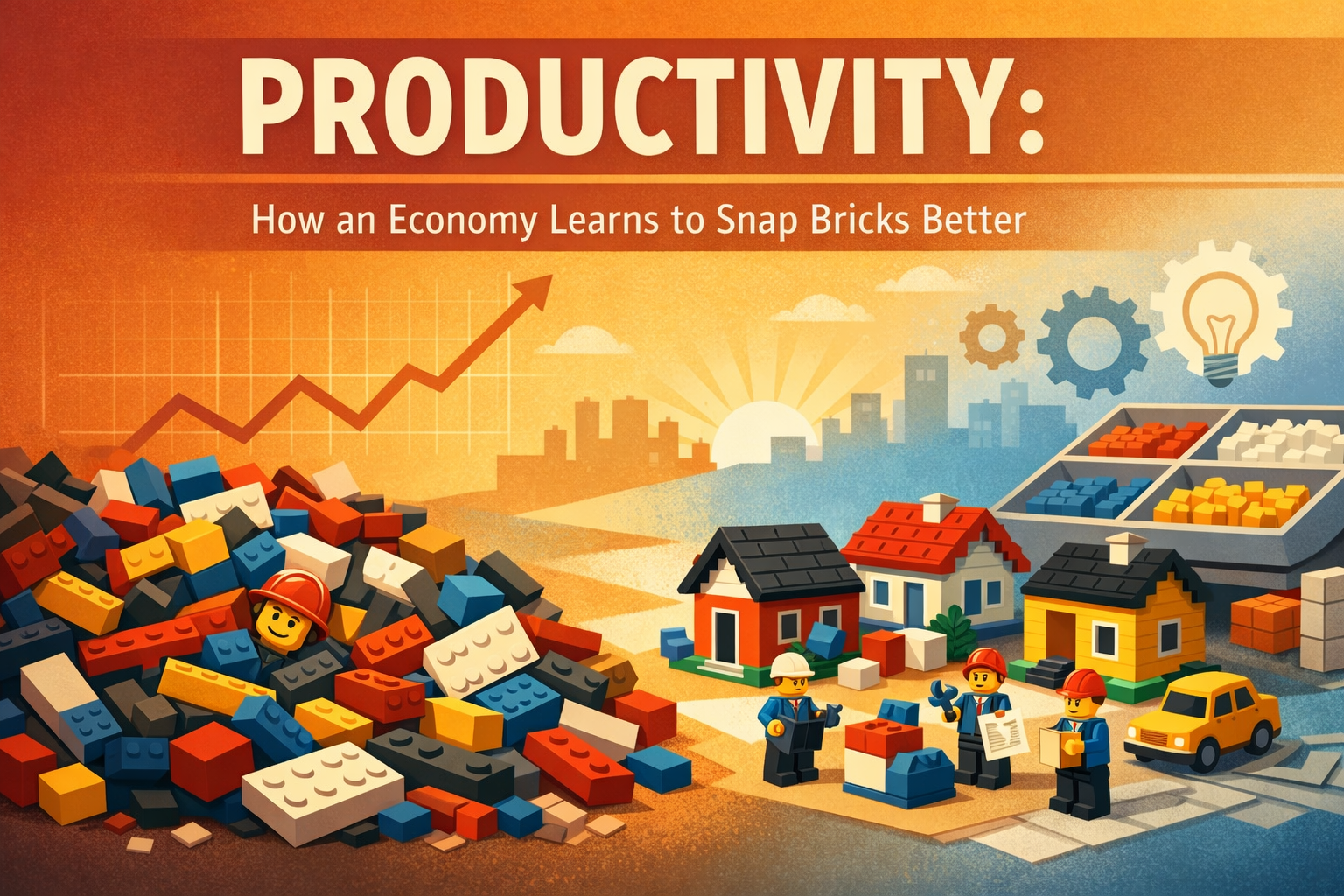 Productivity: How an Economy Learns to Snap Bricks Better